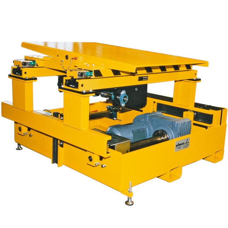Tool changing system with tilting unit · telescopic forks and eccentric lift ·  load capacity 1 t