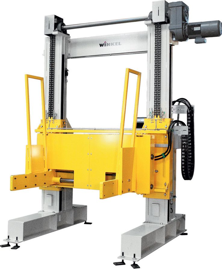 Two pillar lifting unit · with paper clamp.