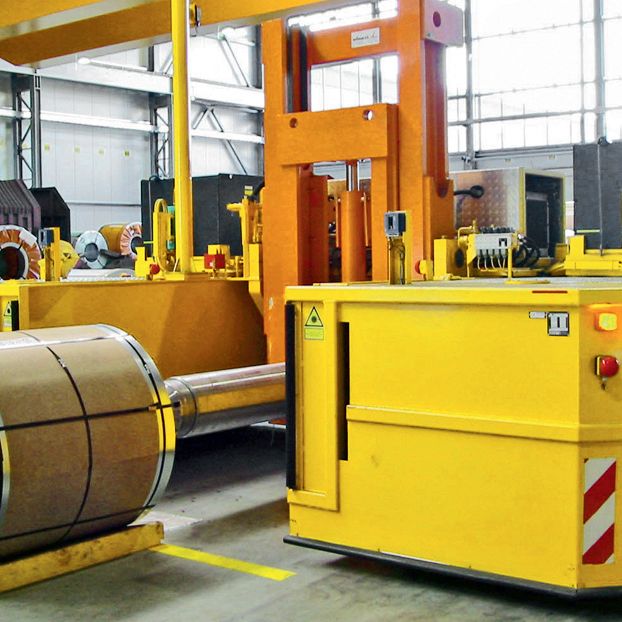 WINKEL Lift masts Attachments for AGV’s · steel coil handling · load capacity 50t