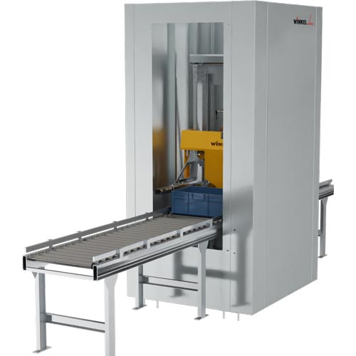 Boxstacker BSS-1 for handling of one stackable box with housing