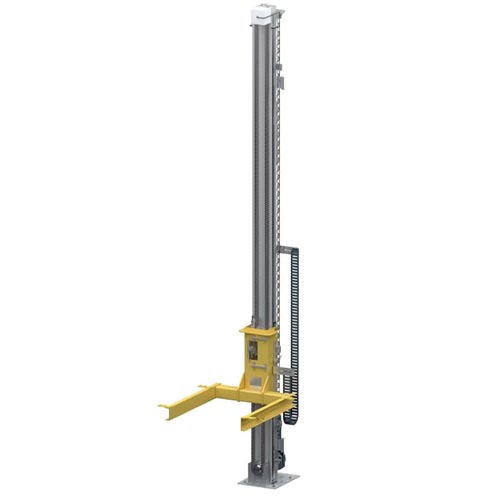 WINKEL pallet lifter with chain WPH 1U with motor in bottom position · load capacity 0.5-2.5t with WINKEL bearings · up to 15m lift height · max 2m/sec lifting speed