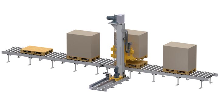 WINKEL double palletizing Type: lifting and travelling unit