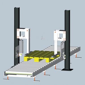 WINKEL Pneumatic Pallet stacker PSS 15 P takes up to 15 pceuro pallets: 800 x 1,200 mm orindustrial pallets: 1,000 x 1,200 mm or half pallets: 800 x 600 mm