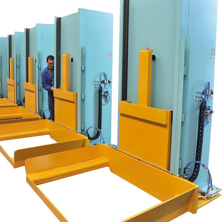 Stationary lifting unit for special pallets · load capacity 3 t