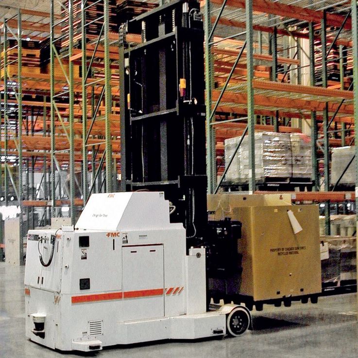 WINKEL Lift masts Attachments for AGV’s · W60 TR 3-P lift mast · with trilateral attachment · load capacity 2t