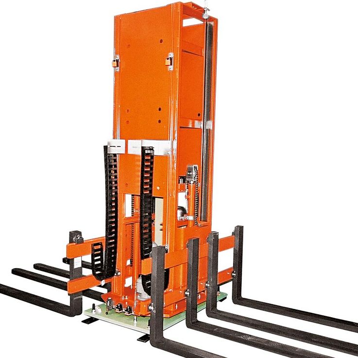 Elevatore Tandem idraulico ·  con rotazione 180° ·  Portata: 600 kg