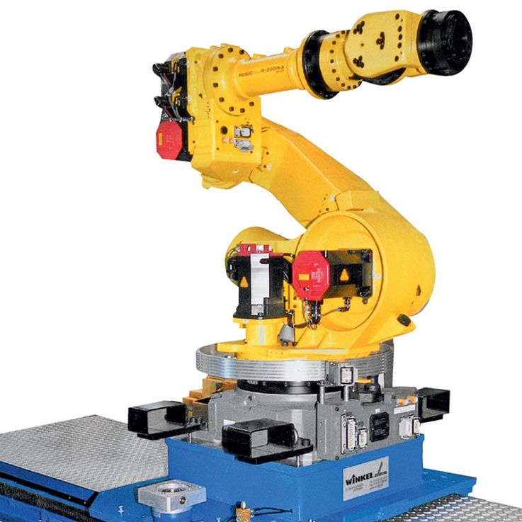 RLE-Assi per robot  ·  RLE Assi per robot sono sistemi stati progettati e realizzati sistemi per la capacità fino al 10 tonnellate di peso del robot.