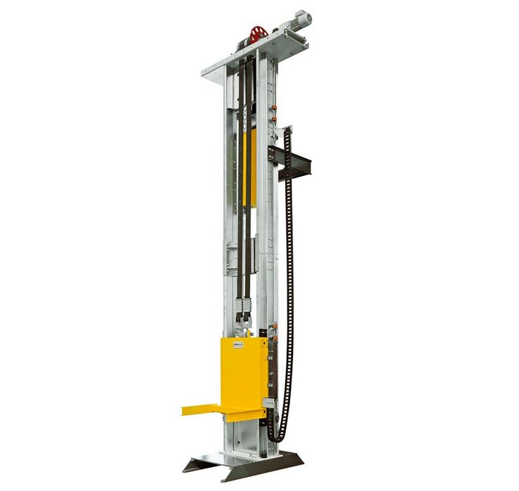 WINKEL automotive lifter compact up to 0.8t ·  SPEED + SILENT linear guides with stand by drives for max. availability