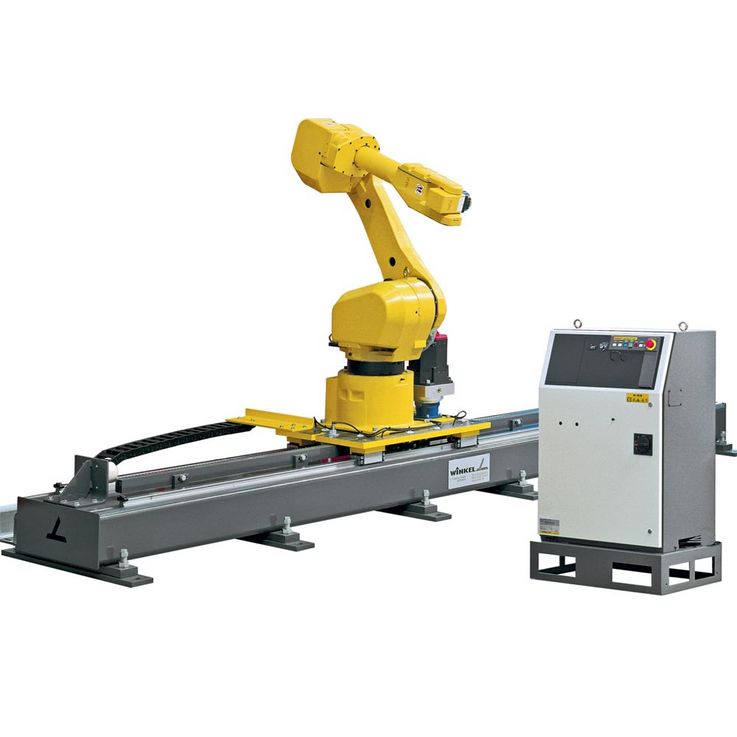 Robot tracks  ·  Type RLE – 1500 · Weight of robot (kg) max 1500  ·  upright position : yes  ·  hanging position : yes  ·  Drive : rack and pinion  ·  Linear guide : LM guide