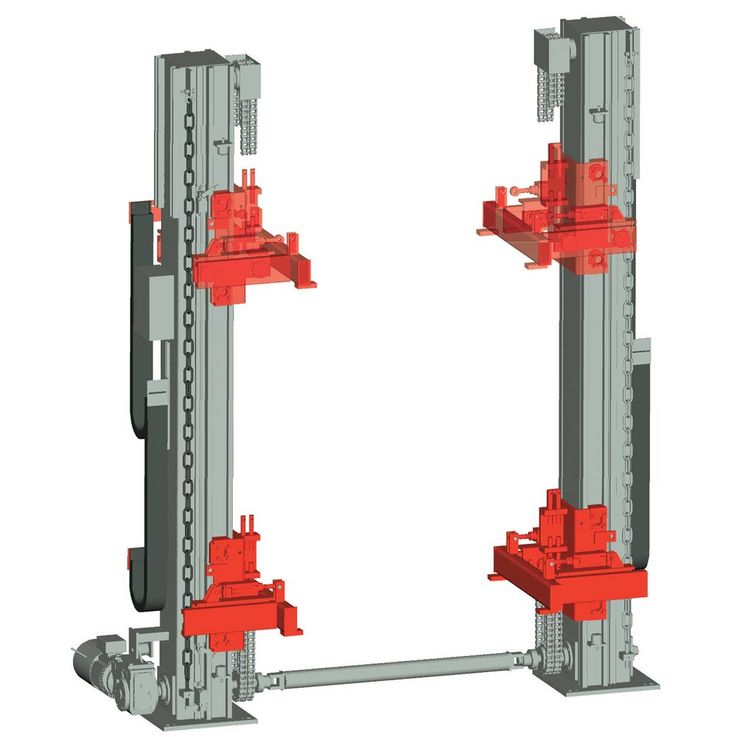 WINKEL remontador de palets - elevador de doble columna
