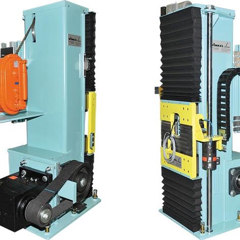 WINKEL Elevador de carrocería por correas Dispositivo de elevación estacionario · Capacidad de carga: 2 x 2 toneladas · Elevación mediante enrollado