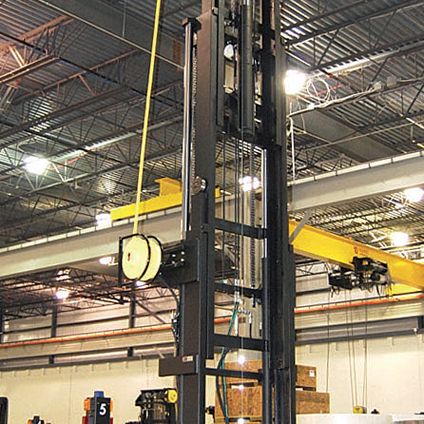 WINKEL Lift masts Attachments for AGV’s · paper roll handling · load capacity 8t