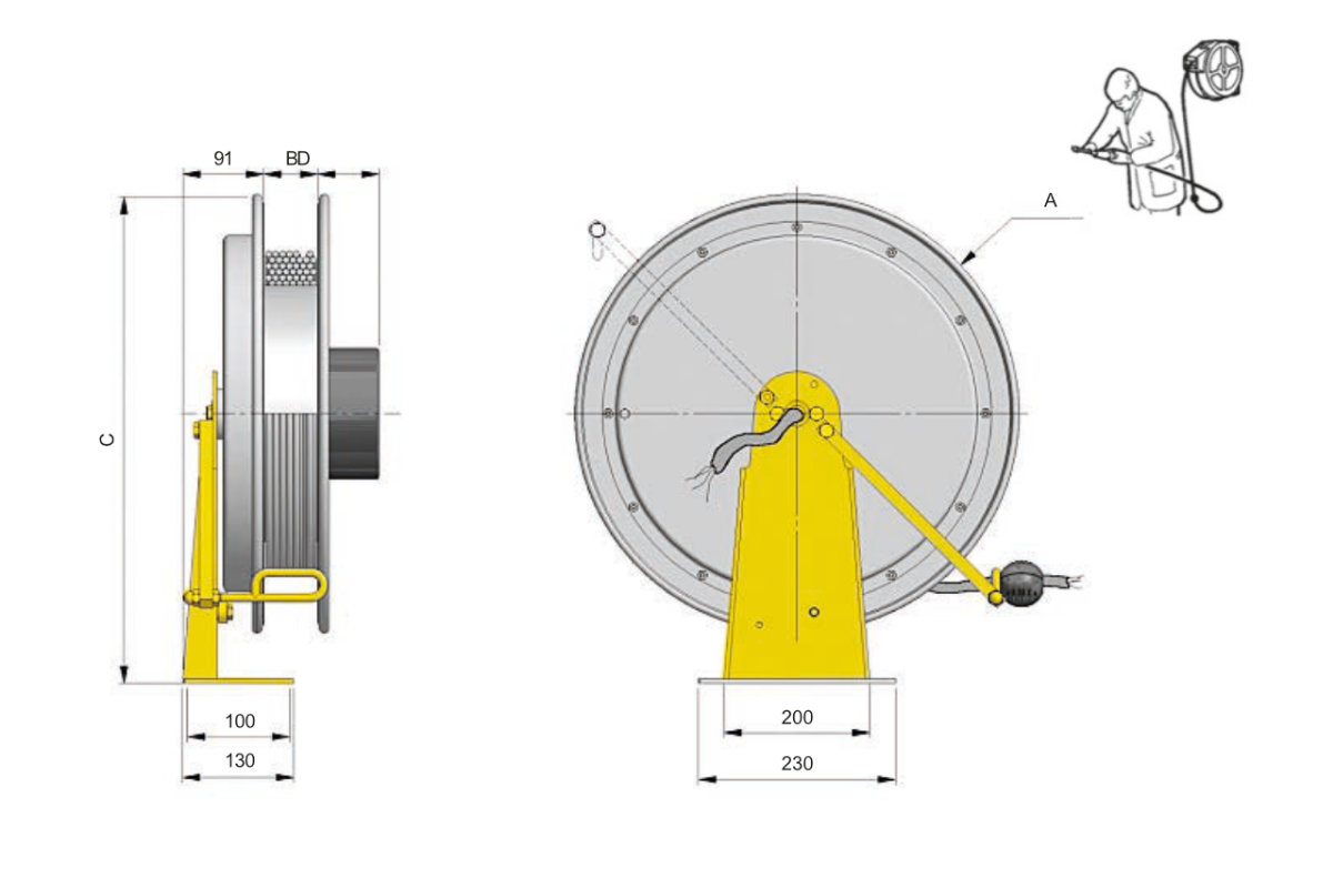 Cable reel serial 500