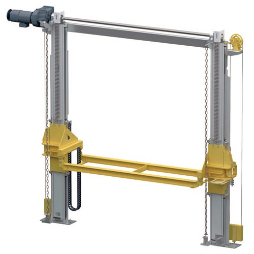 2 pillar lifter with chains