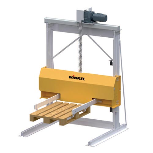 WINKEL Pallet stacker PSS 15 E ·  takes up to 15 pc ·  saves time ·  brings safety to your working place