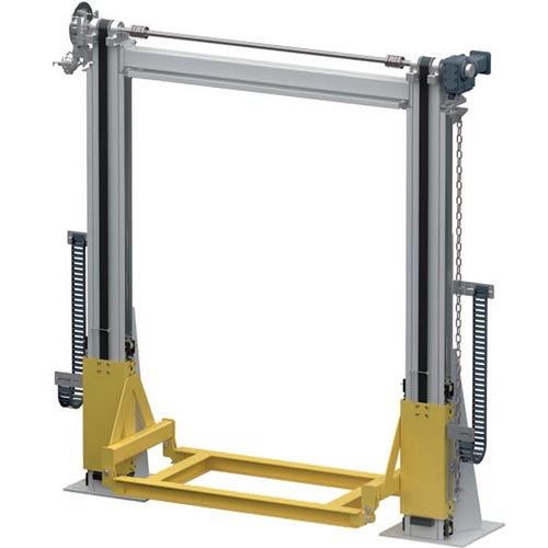 WINKEL 2 pillar belt lifter WPH2 ZRO ·  motor in top position ·  with toothed belt ·  load capacity 1.5-6t with WINKEL Bearings